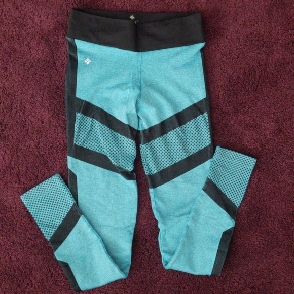 Nux Colorblock Compression Seamless Leggings Women’s Sz Small - Picture 2 of 4